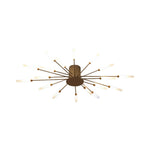 Burst Ceiling Light LED Modern Semi-Recessed Ceiling Fixture Starburst Design - Image 25