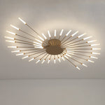 Burst Ceiling Light LED Modern Semi-Recessed Ceiling Fixture Starburst Design - Image 22
