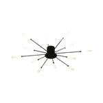 Burst Ceiling Light LED Modern Semi-Recessed Ceiling Fixture Starburst Design - Image 23