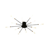 Burst Ceiling Light LED Modern Semi-Recessed Ceiling Fixture Starburst Design - Image 23