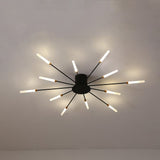 Burst Ceiling Light LED Modern Semi-Recessed Ceiling Fixture Starburst Design - Image 7