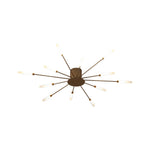 Burst Ceiling Light LED Modern Semi-Recessed Ceiling Fixture Starburst Design - Image 21