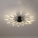 Burst Ceiling Light LED Modern Semi-Recessed Ceiling Fixture Starburst Design - Image 17