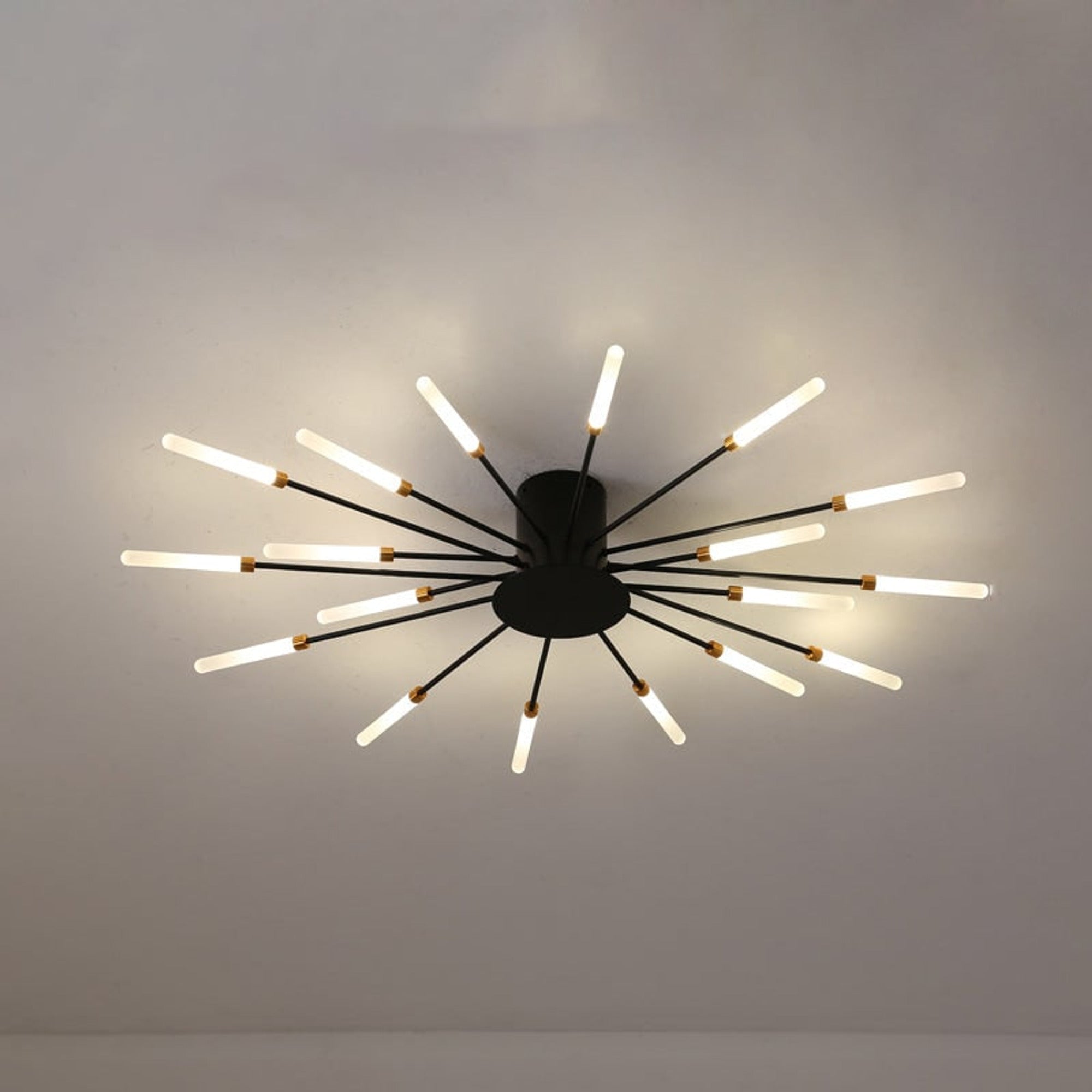 Burst Ceiling Light LED Modern Semi-Recessed Ceiling Fixture Starburst Design - Image 17
