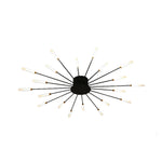 Burst Ceiling Light LED Modern Semi-Recessed Ceiling Fixture Starburst Design - Image 19