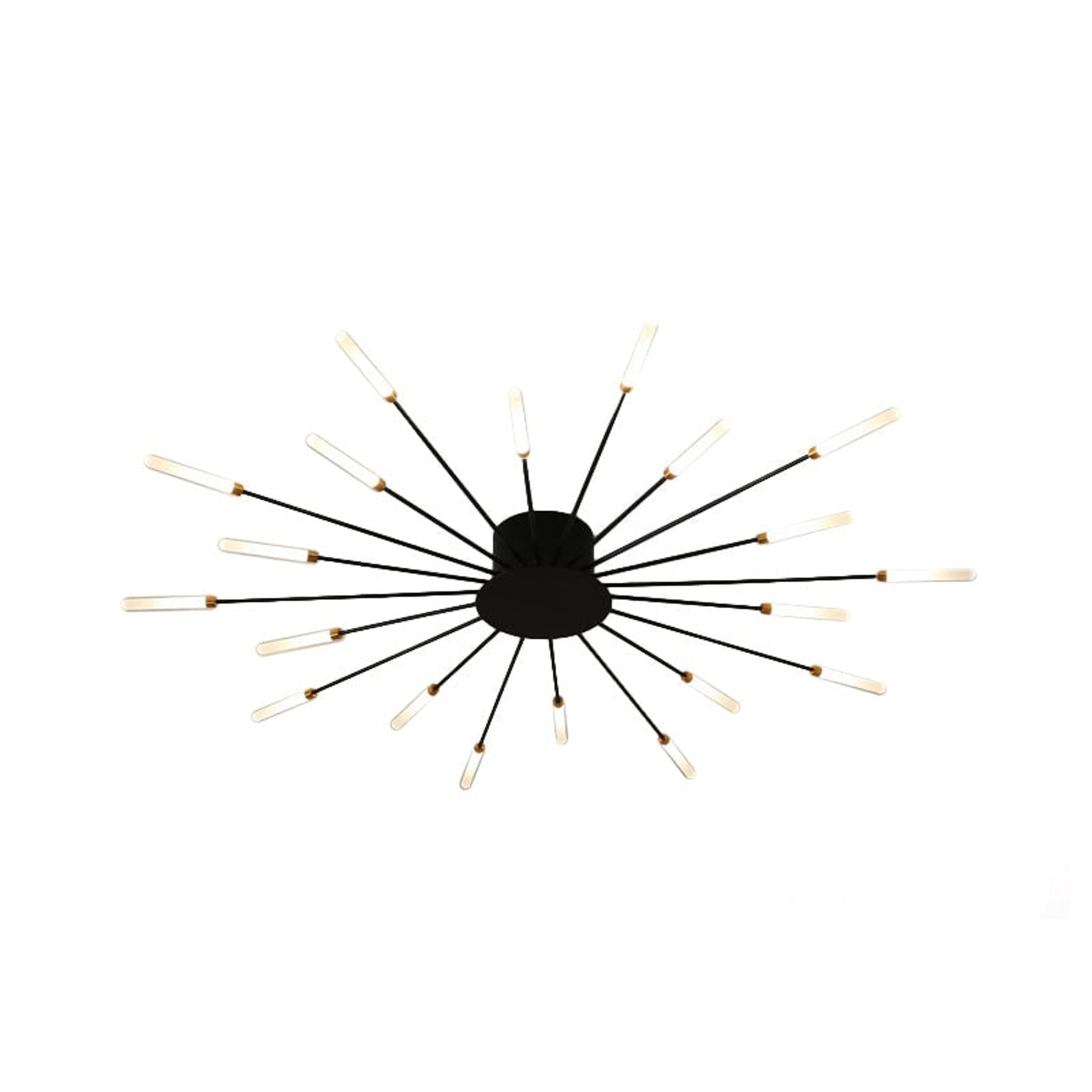 Burst Ceiling Light LED Modern Semi-Recessed Ceiling Fixture Starburst Design - Image 19