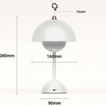 Modern Dome Wireless LED Table Lamp 1-Light Lasson Living