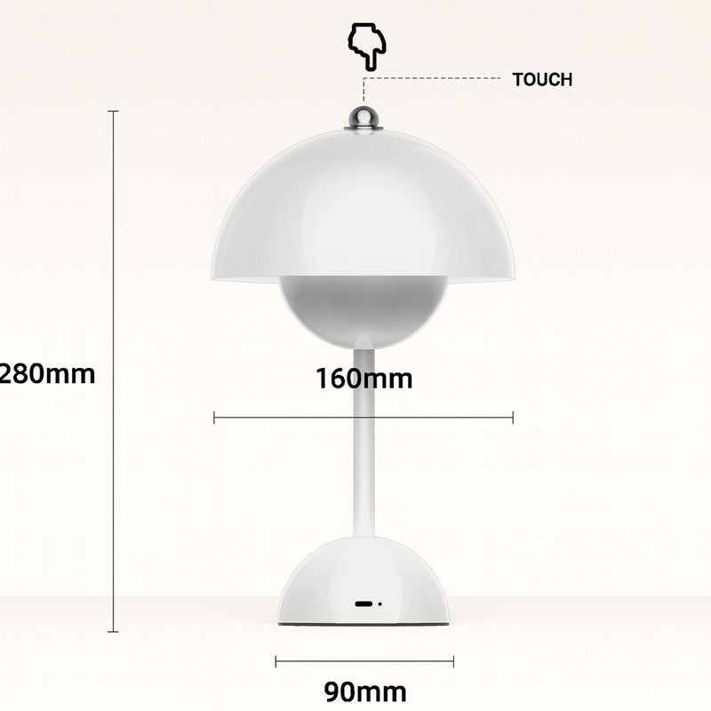 Modern Dome Wireless LED Table Lamp 1-Light Lasson Living