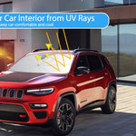Car Windshield Sun Shade With 360° Bendable Handle For Model 3 Y & Suvs - Image 9