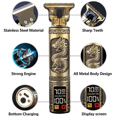 Carbon Steel T-Blade Hair Clipper For Men With 180-Minute Runtime - Image 9