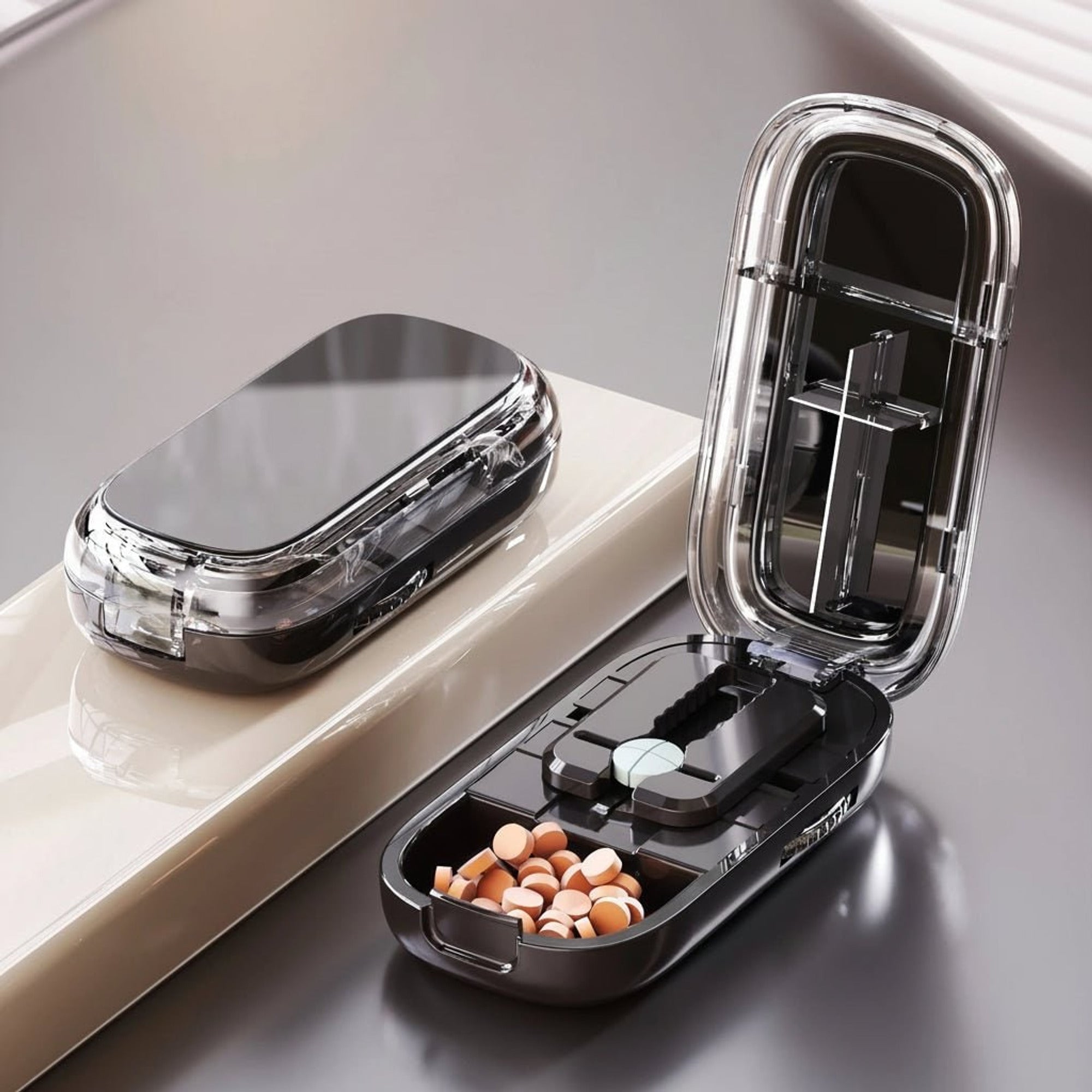 Careedge Tablet Cutter With Concealed Storage Compartment - Image 2