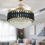 Ceiling Fan LED Chandelier With Transparent Blades - Image 1