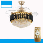 Ceiling Fan LED Chandelier With Transparent Blades - Image 2