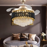 Ceiling Fan LED Chandelier With Transparent Blades - Image 6