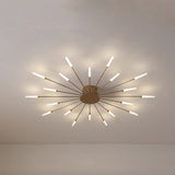 Ceiling Light Burst Semi-recessed LED Starburst With Tube Arms - Image 12