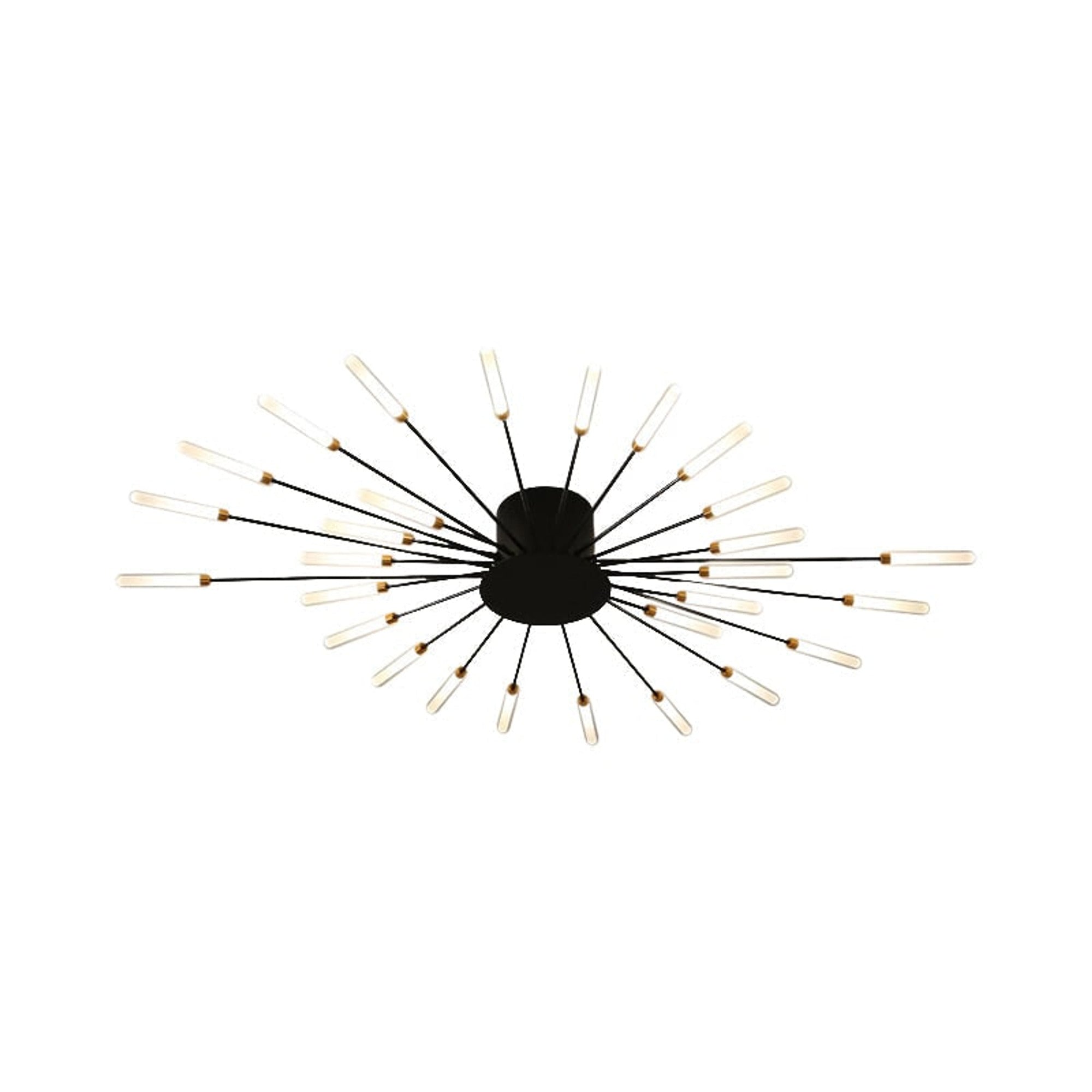 Ceiling Light Burst Semi-recessed LED Starburst With Tube Arms - Image 26