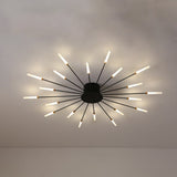 Ceiling Light Burst Semi-recessed LED Starburst With Tube Arms - Image 10