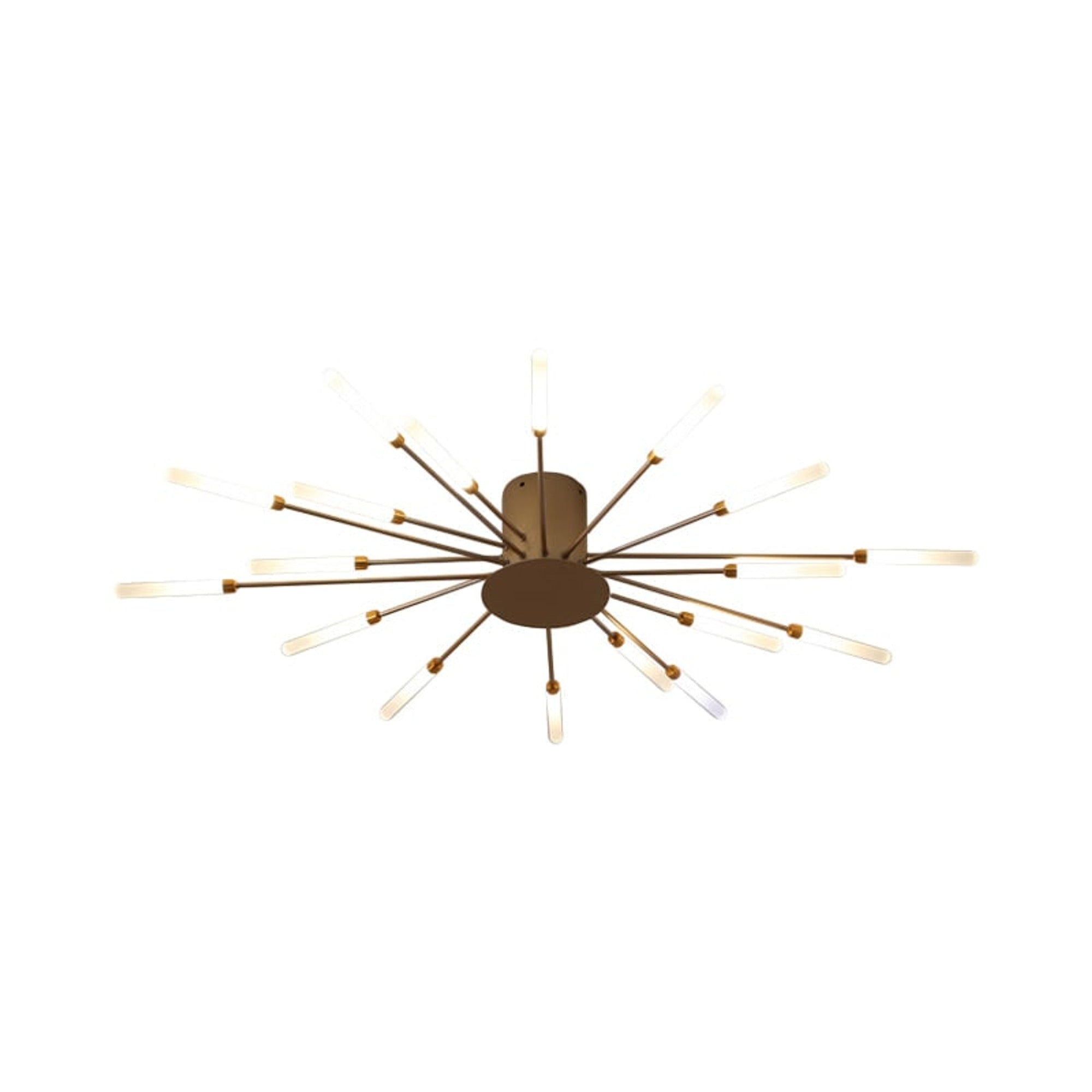 Ceiling Light Burst Semi-recessed LED Starburst With Tube Arms - Image 25