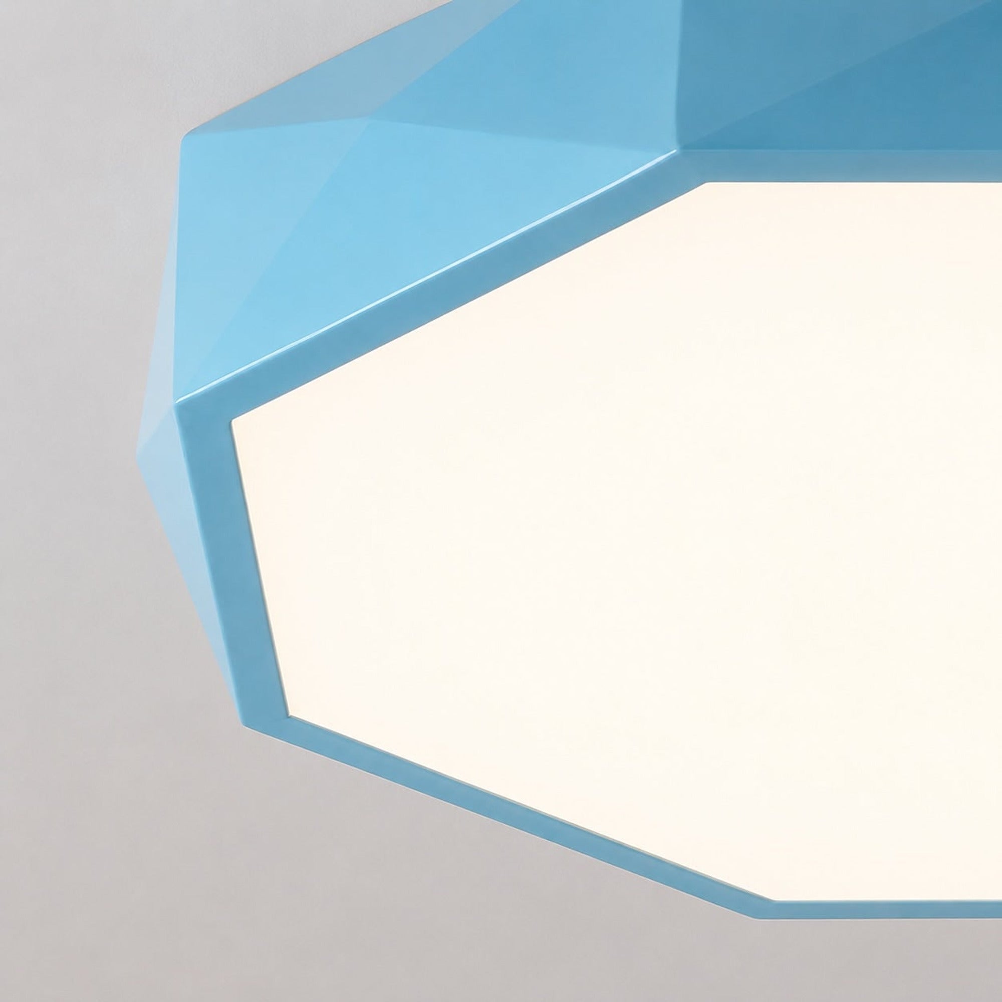 Ceiling Light Flush Mount Octagonal Metal With Integrated LED Remote - Image 8