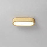 Ceiling Light LED Flush Mount Oval Wooden Finish Modern Indoor - Image 10