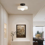 Ceiling Light LED Round Shade Exposed Bulb For Hallway - Image 1