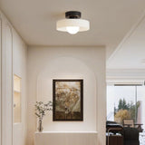 Ceiling Light LED Round Shade Exposed Bulb For Hallway - Image 1