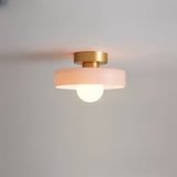Ceiling Light LED Round Shade Exposed Bulb For Hallway - Image 11