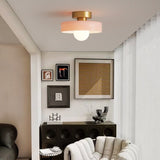 Ceiling Light LED Round Shade Exposed Bulb For Hallway - Image 12