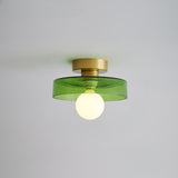 Ceiling Light LED Round Shade Exposed Bulb For Hallway - Image 13