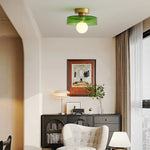 Ceiling Light LED Round Shade Exposed Bulb For Hallway - Image 14