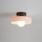 Ceiling Light LED Round Shade Exposed Bulb For Hallway - Image 3