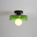 Ceiling Light LED Round Shade Exposed Bulb For Hallway - Image 5