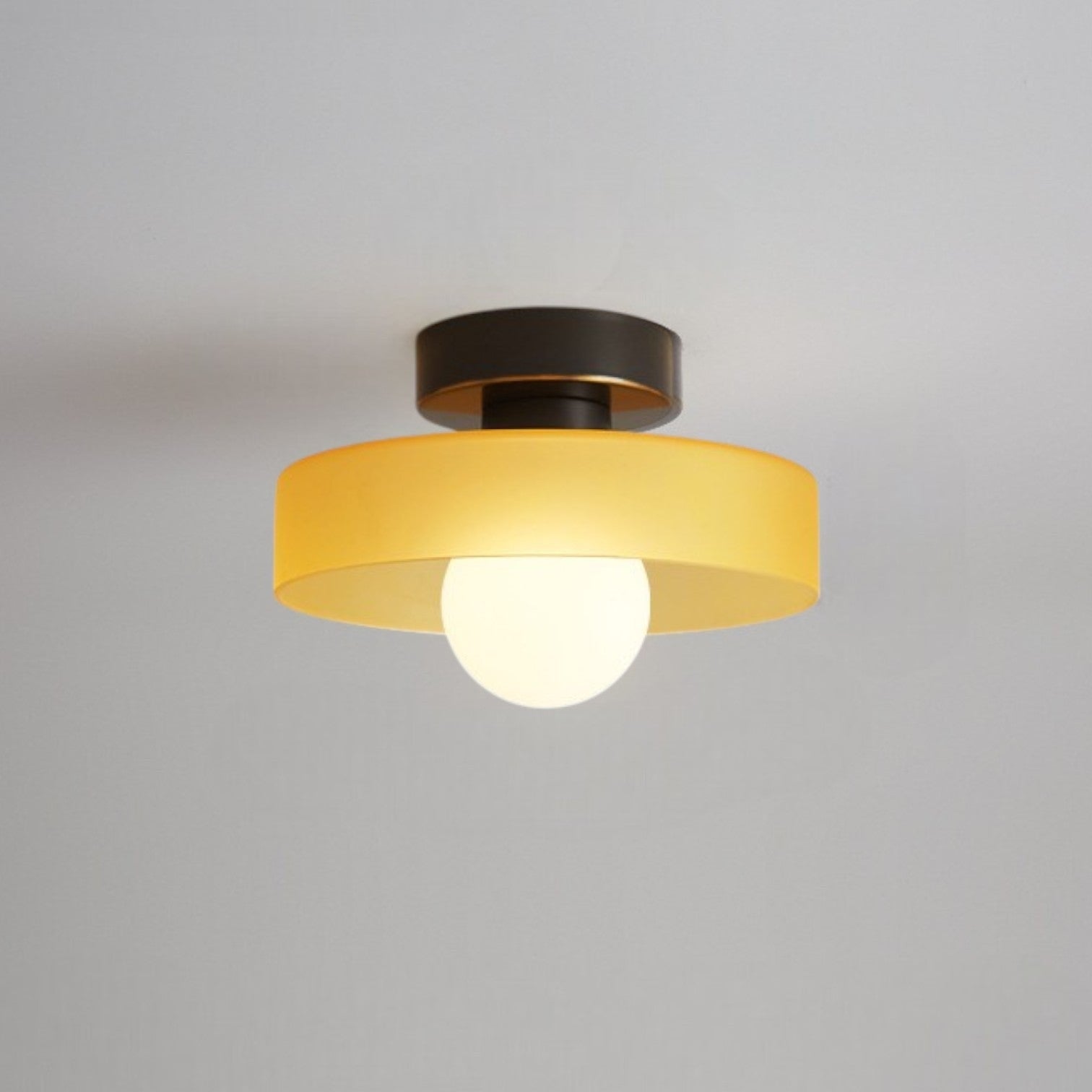 Ceiling Light LED Round Shade Exposed Bulb For Hallway - Image 6