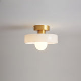 Ceiling Light LED Round Shade Exposed Bulb For Hallway - Image 7