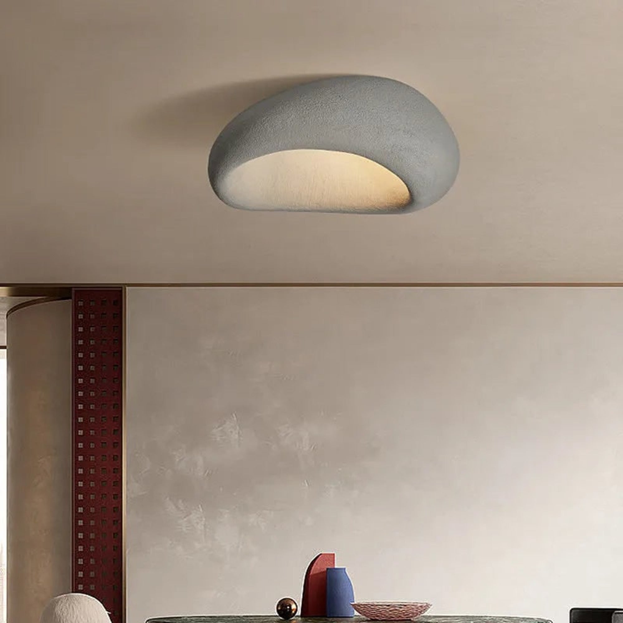 Ceiling Light Round Wabi Sabi Metal LED - Image 4