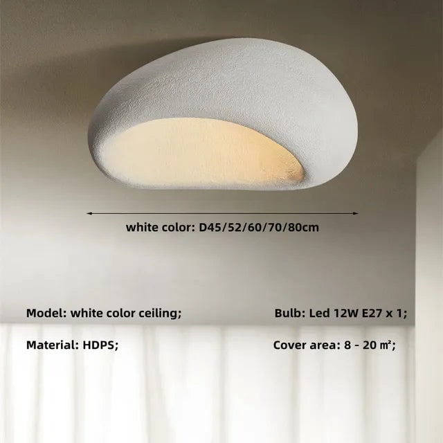 Ceiling Light Round Wabi Sabi Metal LED - Image 5
