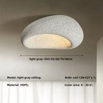 Ceiling Light Round Wabi Sabi Metal LED - Image 8