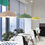 Ceiling Pendant Light Modern Scandinavian Oak Iron Adjustable - Image 1