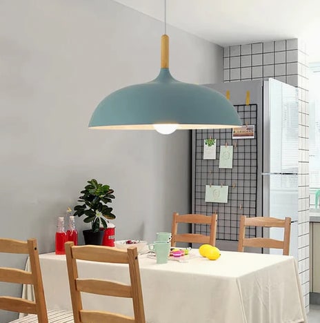 Ceiling Pendant Light Modern Scandinavian Oak Iron Adjustable - Image 13