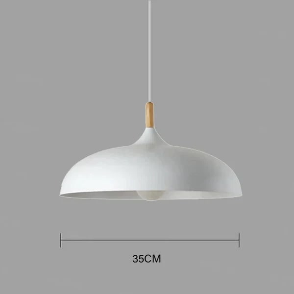 Ceiling Pendant Light Modern Scandinavian Oak Iron Adjustable - Image 2