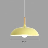 Ceiling Pendant Light Modern Scandinavian Oak Iron Adjustable - Image 3