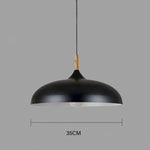 Ceiling Pendant Light Modern Scandinavian Oak Iron Adjustable - Image 9