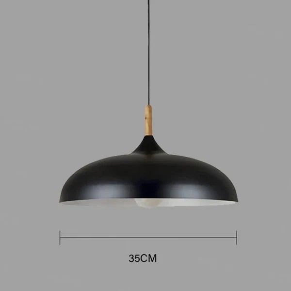 Ceiling Pendant Light Modern Scandinavian Oak Iron Adjustable - Image 9