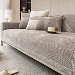 Chenille Non-Slip Sofa Cover With Liquid Barrier - Image 2
