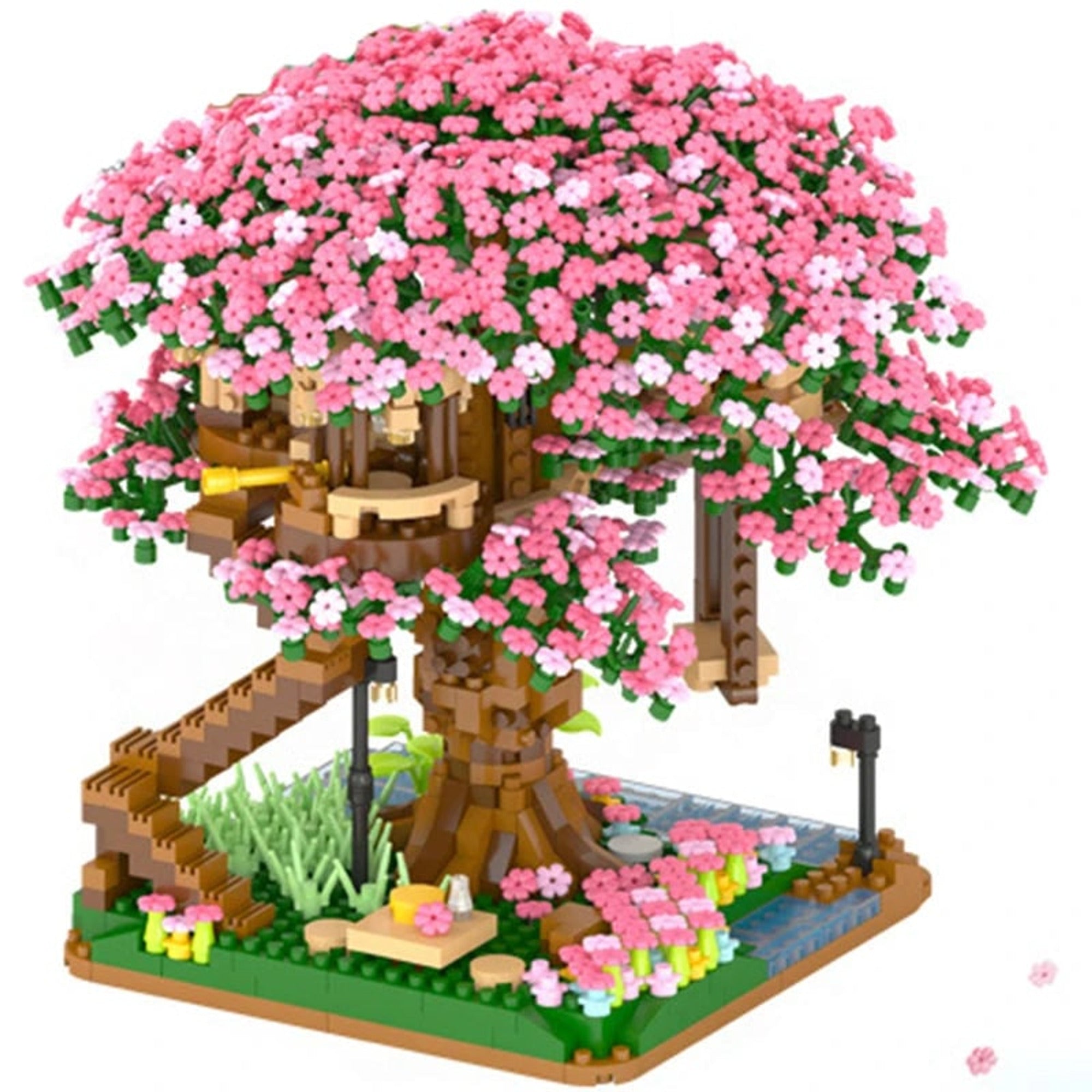 Cherry Blossom Building Blocks Tree House 2138-Piece Set For Kids And Collectors - Image 1