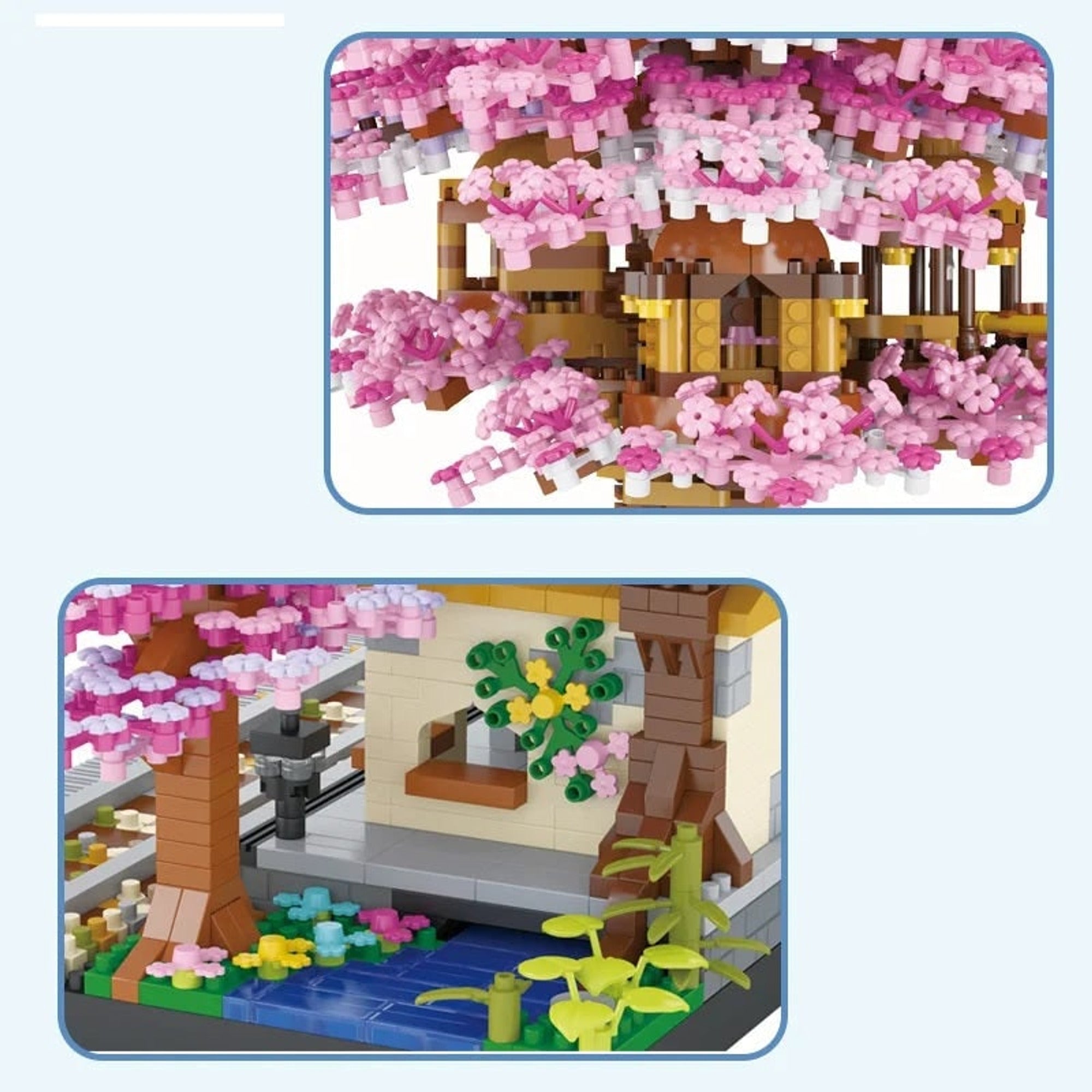 Cherry Blossom Building Blocks Tree House 2138-Piece Set For Kids And Collectors - Image 3