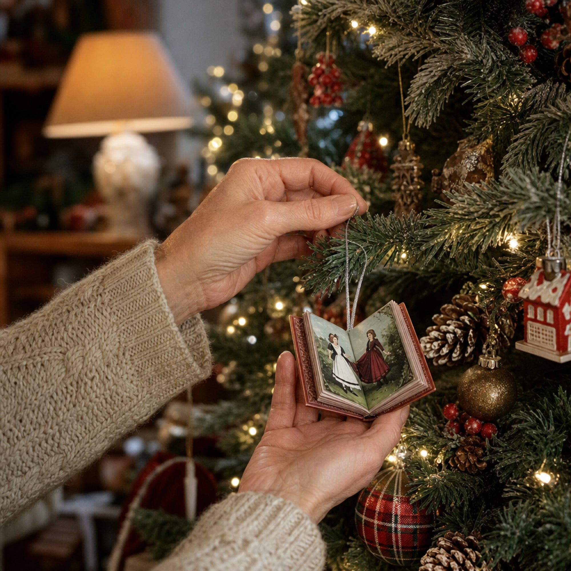 Christmas Bookshelf Advent Calendar With 24 Miniature Books - Image 5