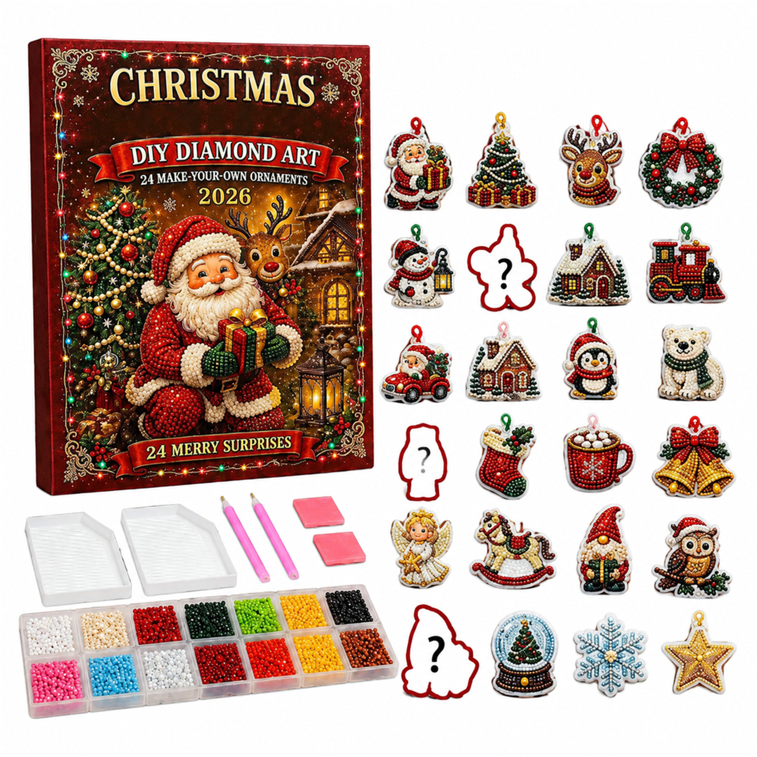 Christmas Diamond Art Calendar With Diy Advent Designs - Image 2