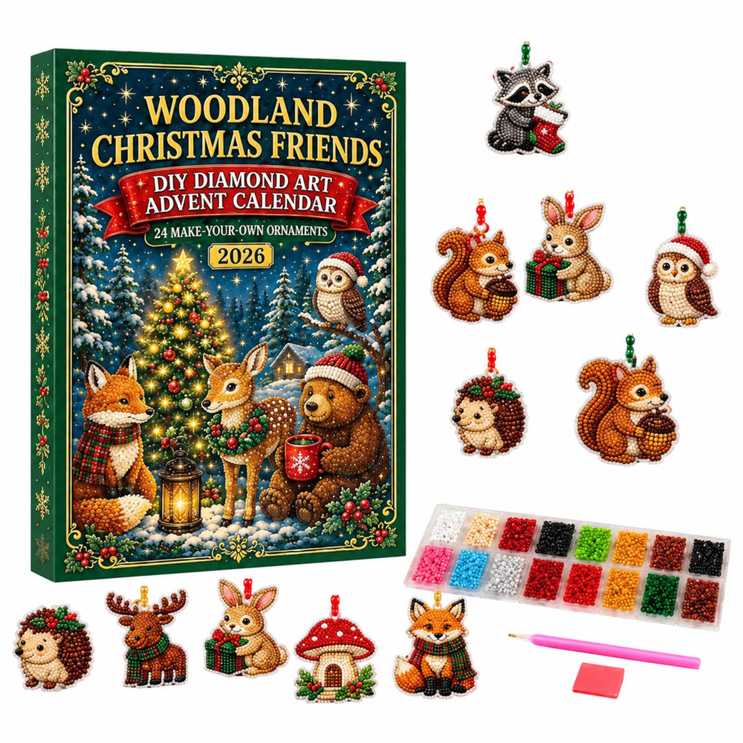 Christmas Diamond Art Calendar With Diy Advent Designs - Image 3