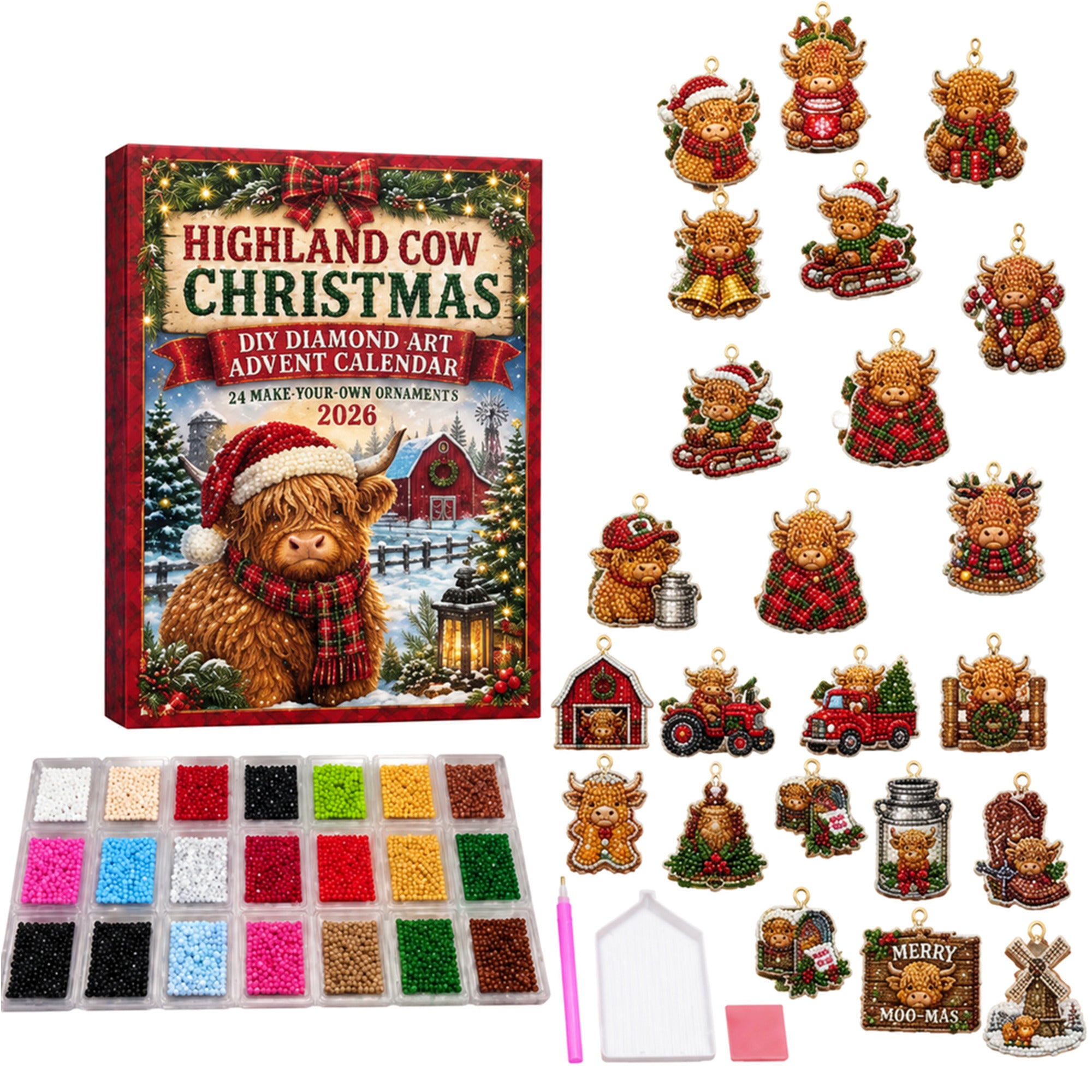 Christmas Diamond Art Calendar With Diy Advent Designs - Image 4